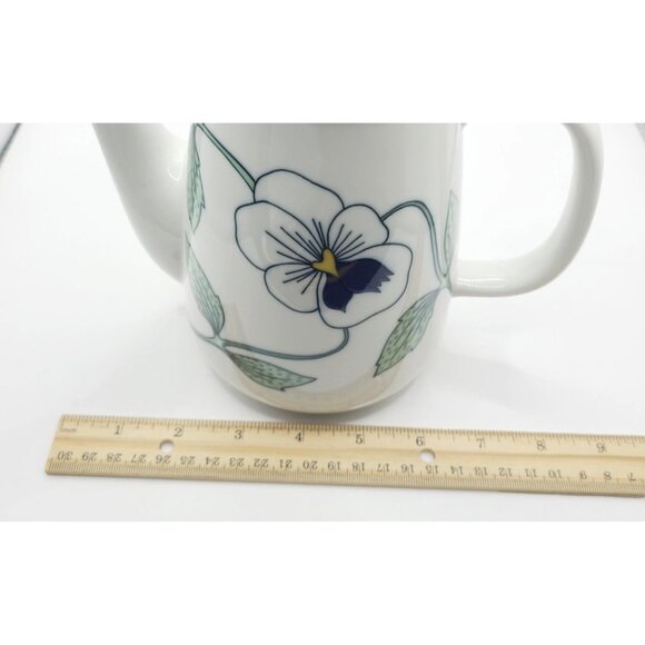 Rorstrand Sweden Sylvia Pattern Coffee Pot Sylvia Leuchovius MCM 70s Rare - Picture 11 of 11